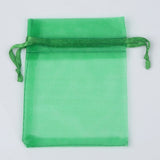 50pcs 7x9 9x12 10x15 13x18CM Organza Bags Jewelry Packaging Bags Wedding Party Decoration Drawable Bags Gift Pouches 24 colors