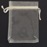 50pcs 7x9 9x12 10x15 13x18cm Organza Bags Drawable Wedding Party Decoration Gift Bags Pouches Jewelry Packaging Bags 22 Colors