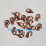 50pcs DIY jewelry findings & components,Bracelet Department,12*6mm Gold/Rhodium/Black/Silver Lobster Clasps Claw Clasp