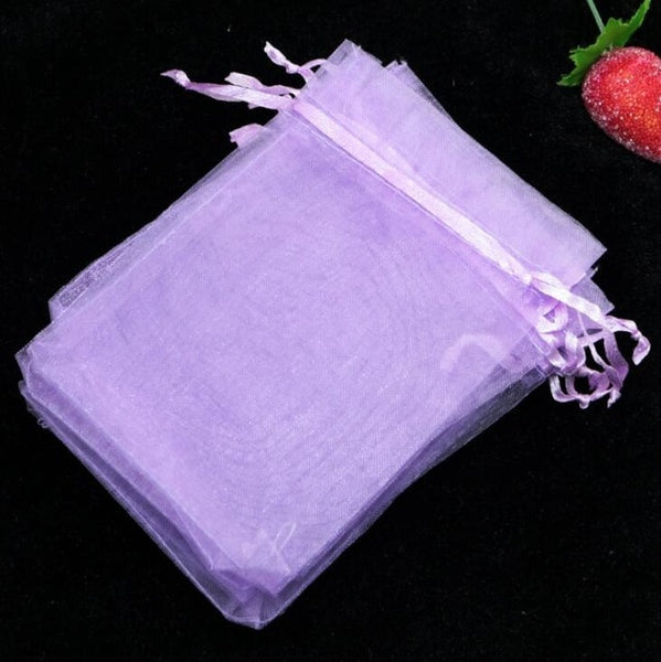 50pcs Organza Bags Jewelry Packaging Bags Wedding Party Decoration Drawable Bags Gift Pouches Christmas Gift Bag