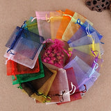 50pcs Organza Bags Jewelry Packaging Bags Wedding Party Decoration Drawable Bags Gift Pouches Christmas Gift Bag