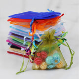 50pcs Organza Bags Jewelry Packaging Bags Wedding Party Decoration Drawable Bags Gift Pouches Christmas Gift Bag