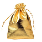 50pcs/bag 7x9cm 9x12cm 10x15cm Adjustable Jewelry Packing silver/ gold colors drawstring Velvet bag,Wedding Gift Bags & Pouches