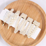 5Pcs/Set Pearl Hair Clip for Women Elegant Sweet Fashion Pearl Hair Pins  Barrette Stick Hair Pin  Hair Clips Hair Jewelry