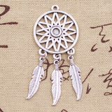 5pcs Charms native dream catcher connector Antique Making pendant fit,Vintage Tibetan Silver Bronze,DIY Handmade Jewelry