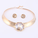 6Color Women Jewelry Sets Trendy Necklace Earrings Statement Necklace For Party Wedding Fashion 2017 Direct Selling