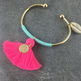 8 Colors Bohemia Tassel Charm Bracelets For Women Fashion Gold Color silver Cuff Bangles & Bracelets Wrap Jewelry