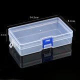 9 sizes Plastic Storage Jewelry Box Compartment Adjustable Container for Beads earring box for jewelry rectangle Box Case