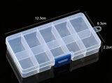 9 sizes Plastic Storage Jewelry Box Compartment Adjustable Container for Beads earring box for jewelry rectangle Box Case