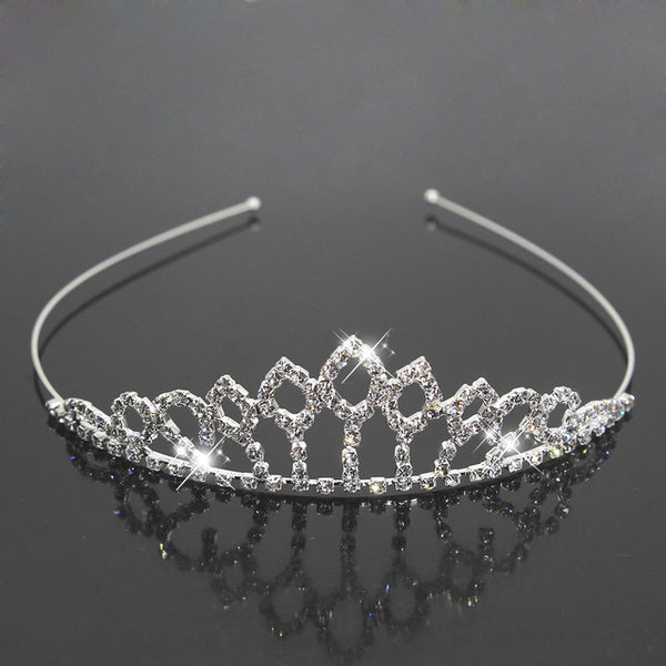 AINAMEISI Fashion Bridal Princess Crown Wedding Tiaras Hair Jewelry Rhinestone Headband Girls Children Tiara Hair Accessories