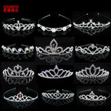 AINAMEISI Princess Crystal Tiaras and Crowns Headband Kid Girls Love Bridal Prom Crown Wedding Party Accessiories Hair Jewelry