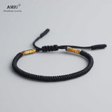 AMIU 19 Colors Tibetan Buddhist Love Lucky Charm Tibetan Bracelets & Bangles For Women Men Handmade Knots Rope Budda Bracelet