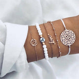 Ailend Bohemian Shell Moon Bracelet Set Fashion Pop Bracelet Women's Gift Vintage Bracelet Party 2019