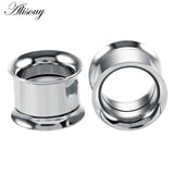 Alisouy 1PC 2-30mm Ear Gauges 316L Stainless Steel Ear Tunnels Plugs Piercing Jewelry Ear Stretchers Expander Plugs and Tunnels