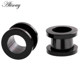 Alisouy 1PC 2-30mm Ear Gauges 316L Stainless Steel Ear Tunnels Plugs Piercing Jewelry Ear Stretchers Expander Plugs and Tunnels