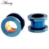 Alisouy 1PC 2-30mm Ear Gauges 316L Stainless Steel Ear Tunnels Plugs Piercing Jewelry Ear Stretchers Expander Plugs and Tunnels