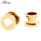 Alisouy 1PC 2-30mm Ear Gauges 316L Stainless Steel Ear Tunnels Plugs Piercing Jewelry Ear Stretchers Expander Plugs and Tunnels