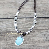 Anslow Fashion Jewelry Handmade DIY Wrap Leather Candy Style Short Necklace For Women Lady Female Party Gift LOW0076AN