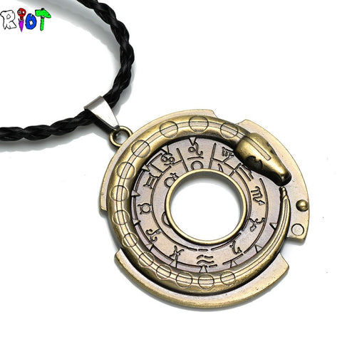 Assassins Rope Chain Choker Necklace Men Jewelry Connor Amulet Vintage Pendant Necklace Men Women Fans Gift Game Accessories