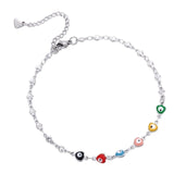 Bead Chain Beach Anklet Stainless Steel Cross Bracelet On The leg Women Slim Adjustable Wire Anklets Summer Jewelry Wholesale