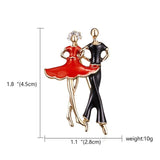 Belleper Temperament Ballet Girl Dancer Crystal Brooches Women Cute Pin Cartoon Beautiful Princess Ballerina Punk Boy Jewelry