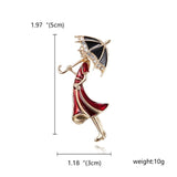 Belleper Temperament Ballet Girl Dancer Crystal Brooches Women Cute Pin Cartoon Beautiful Princess Ballerina Punk Boy Jewelry