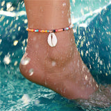 Bohemian Colorful Turkish Eyes Anklets for Women Gold Color Beads Summer Ocean Beach Ankle Bracelet Foot Leg Jewelry 2019