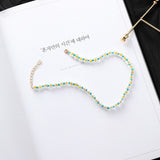 Bohemian Handmade Rainbow Beads Choker Necklace Boho Candy Color Bead Satellite Necklace Women Fashion Jewelry