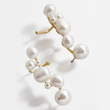 Bohemian Imitation Pearls Ear Cuff For Women Girl Trendy Round Small Clip Earrings NO Piercing Gold Metal Wedding Jewelry Bijoux