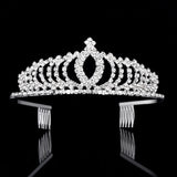 Bridal Crystal Tiaras and Crowns Headband Kid Flower Girls Bridesmaid Wedding Hair Accessiories Hair Jewelry