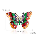 Butterfly Bragonfly Bird Brooches Animal Pins Men And Women's Metal Rhinestone Insects Banquet Wedding Brooch Gifts