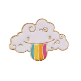 Cartoon Rainbow Pins Cloud Sun Moon Good mood Cute Badges Brooches Bag Enamel pins for Lovely Friends Gifts Jewelry for Friends