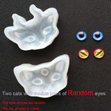 Cat with Horn or Eye Silicone Mold Necklace Pendant Resin Jewelry Making Mould DIY Hand Craft Resin Molds for Jewelry