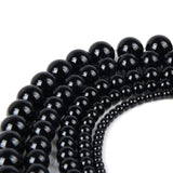 Chanfar 4 6 8 10 12mm Natural Stone Beads Black Lava Tiger Eye Bulk Loose Stone Beads For DIY Making Bracelet Necklace Jewelry