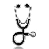 Creative 4 styles Brooches Doctor Nurse Stethoscope Enamel Pins Medical Denim Clothes Lapel Pins Badge Brooch Jewelry