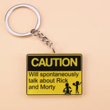 Cartoon Rick And Morty Keychain