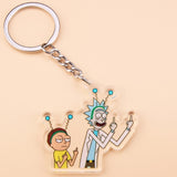 Cartoon Rick And Morty Keychain