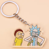 Cartoon Rick And Morty Keychain