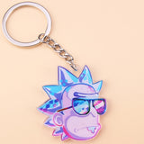 Cartoon Rick And Morty Keychain