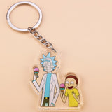 Cartoon Rick And Morty Keychain