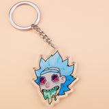 Cartoon Rick And Morty Keychain