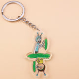 Cartoon Rick And Morty Keychain