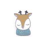 Cute Cartoon Animal Brooches for Women Creative Fox Rabbit Bear Deer Jewelry Enamel Pin Denim Jackets Collar Badge Pins Button