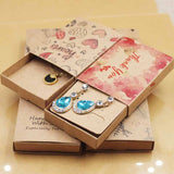 DIy multi gift box Handmade love wedding box Dreamcatcher jewelry necklace pendant box earring box12pc+12inner card per lot