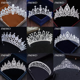 Diverse Silver Gold Color Crystal Crowns Bride tiara Fashion Queen For Wedding Crown Headpiece Wedding Hair Jewelry Accessories