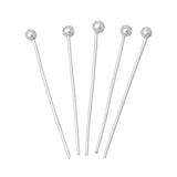 Doreen Box Lovely 1000PCs Silver color Ball Head Pins Findings Fashion Jewelry Making Components 20x0.5mm(24 Gauge) (B20063)