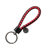 New Braided Leather Keychain