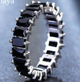 EMMAYA Silver Color Unique Design CZ Ring Paved Austrian Zircon Fashion Women Ring Jewelry