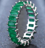 EMMAYA Silver Color Unique Design CZ Ring Paved Austrian Zircon Fashion Women Ring Jewelry
