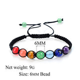 Eight Planets Natural Stone Bracelet Universe Yoga Chakra Galaxy Solar Lovers System Bracelets For MenOrWomen JewelryAnniversary